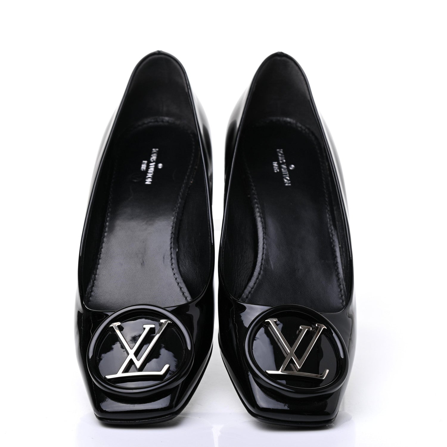 Louis Vuitton Patent Madeleine Pumps 37.5 Black 5 of 15