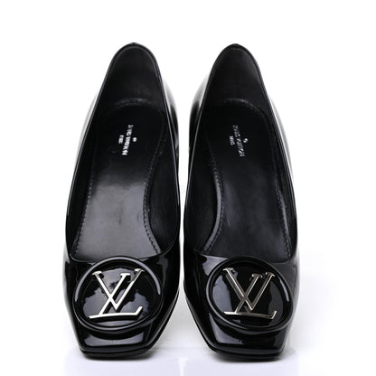 Louis Vuitton Patent Madeleine Pumps 37.5 Black 5 of 15