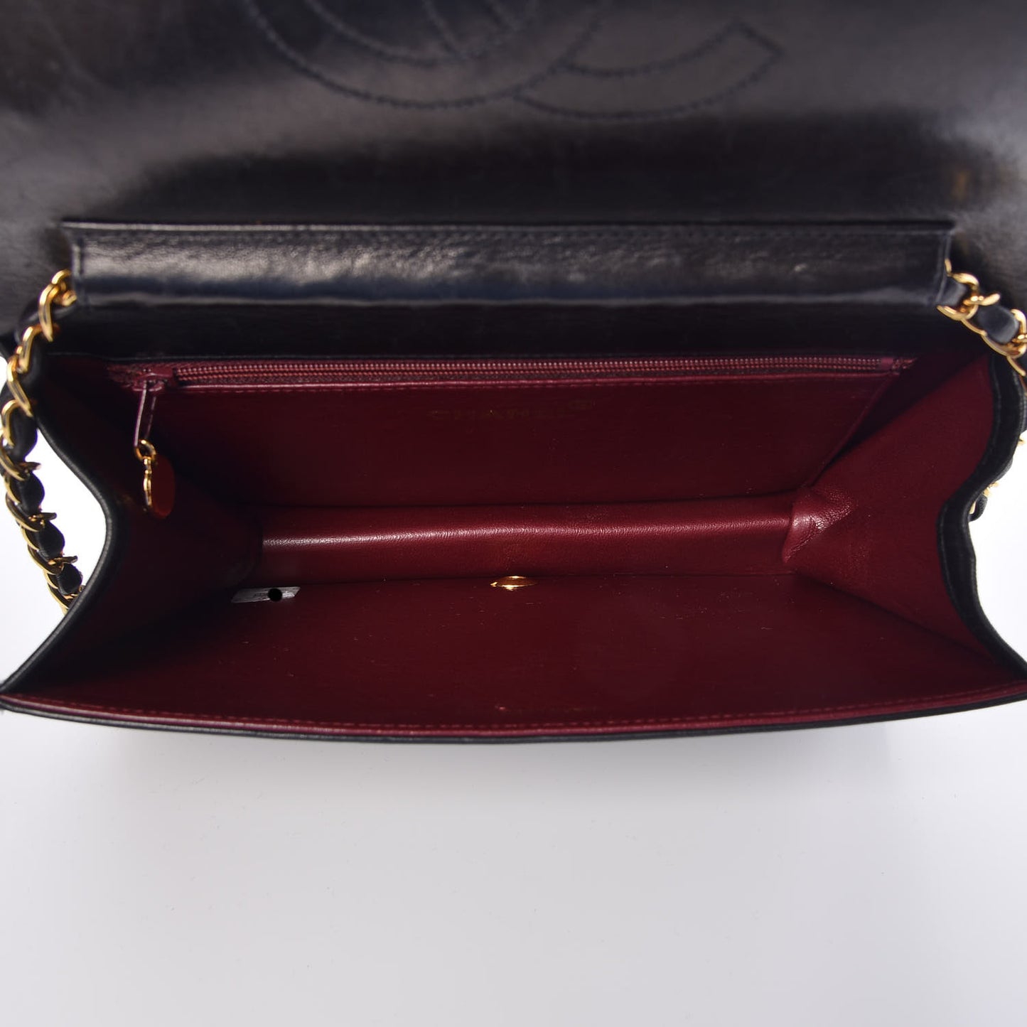 Lambskin Quilted Small Single Flap Black