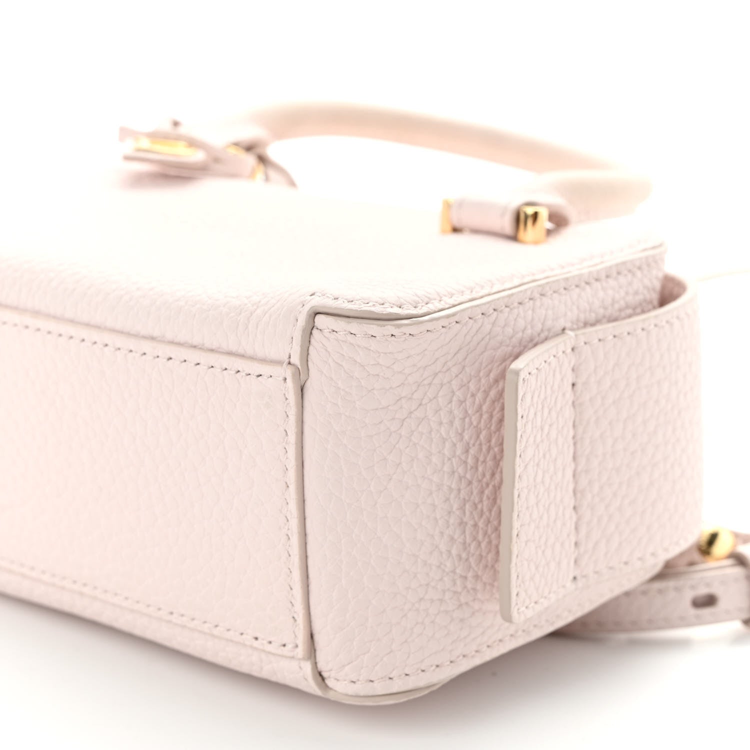 Delvaux Taurillon Soft Nano Cool Box Satchel Silk Pink 9 of 10
