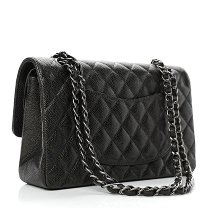 Chanel Caviar Quilted Medium Double Flap Black 2 of 4