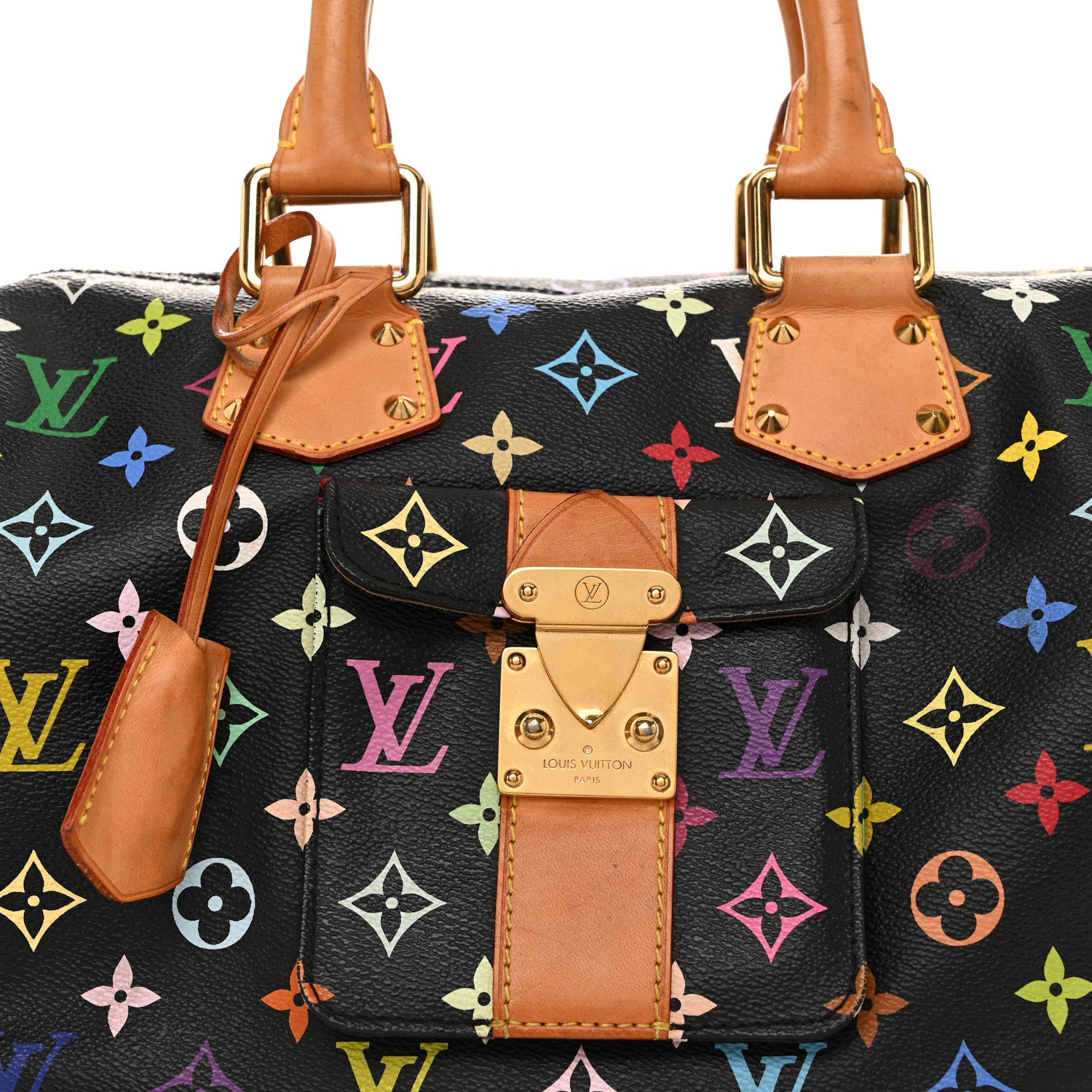 Louis Vuitton Monogram Multicolor Speedy 30 Black 7 of 13