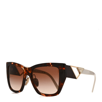 Prada Triangle Sunglasses SPR 21Y Tortoise White 1 of 8