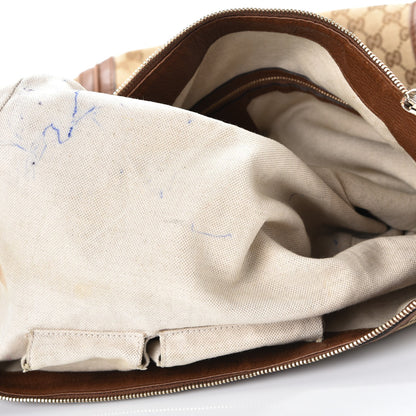 Gucci Monogram Cellarius Calfskin Large Bella Hobo Beige Ebony Cuir 10 of 16