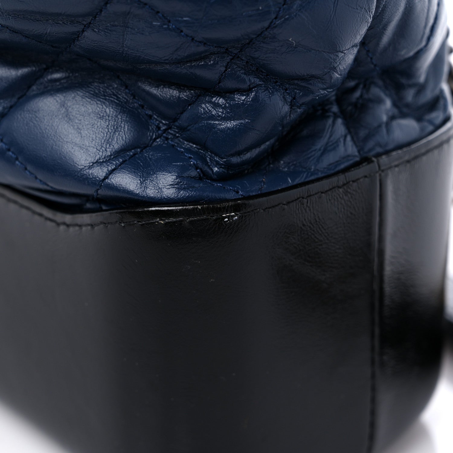 Chanel Aged Calfskin Quilted Large Gabrielle Hobo Navy Black 15 of 15
