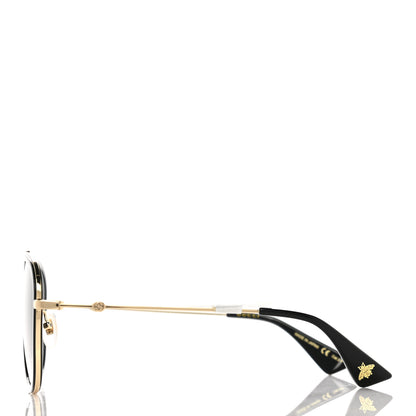 Gucci Aviator Sunglasses GG0062S Black Gold 3 of 7