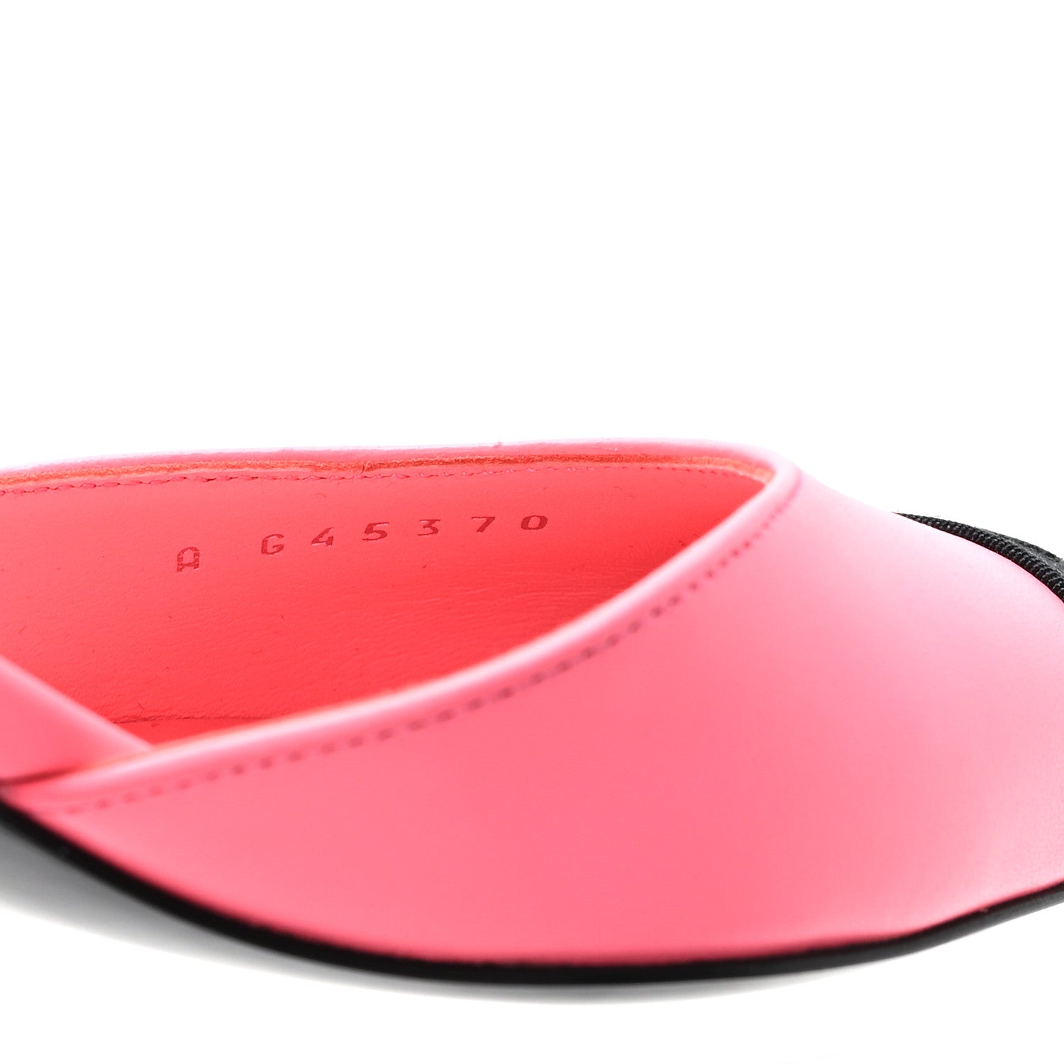 Chanel Lambskin Grosgrain Cap Toe CC Slingback Pumps 37 Coral Black 9 of 10