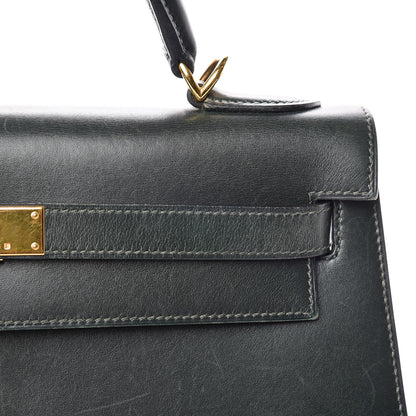 Hermes Box Kelly Sellier 32 Vert Fonce 15 of 15