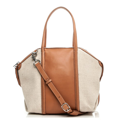 Alexander Wang Calfskin Canvas Small Emile Beige Camel 1 of 7