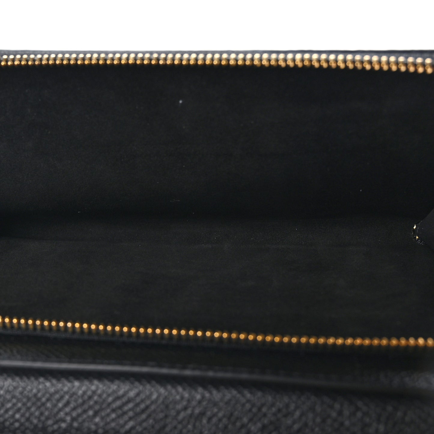 Grained Calfskin Caro Double Pouch Black