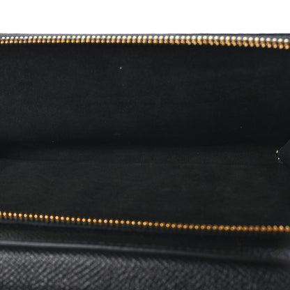 Christian Dior Grained Calfskin Caro Double Pouch Black 6 of 11