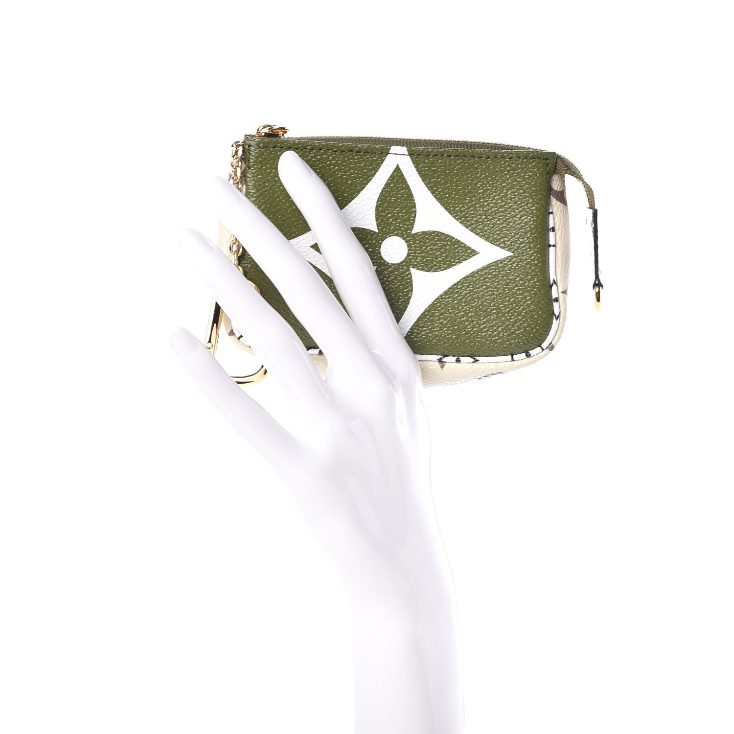 Louis Vuitton Monogram Giant Micro Pochette Accessories Kaki White 2 of 8