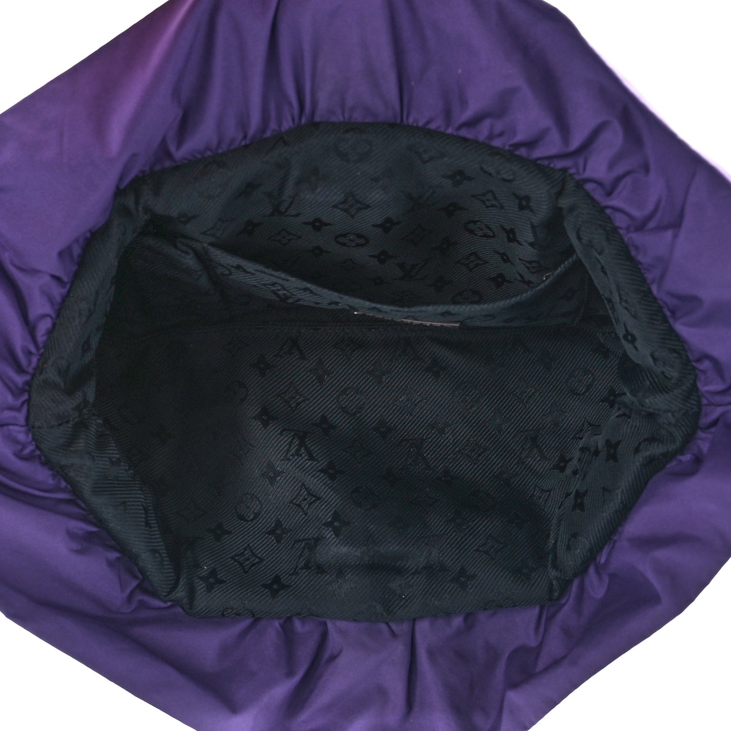 Nylon Quilted Pochette Devi MM Purple