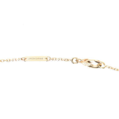 Van Cleef & Arpels 18K Yellow Gold Diamond Yellow Mother of Pearl Vintage Alhambra Pendant Necklace 4 of 7