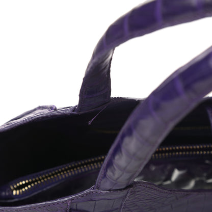 Nancy Gonzalez Crocodile Shoulder Bag Bright Purple 12 of 12