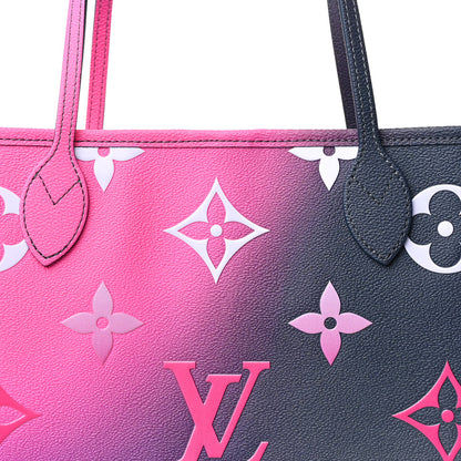 Louis Vuitton Monogram Giant Spring In The City Neverfull MM Midnight Fuchsia 9 of 12