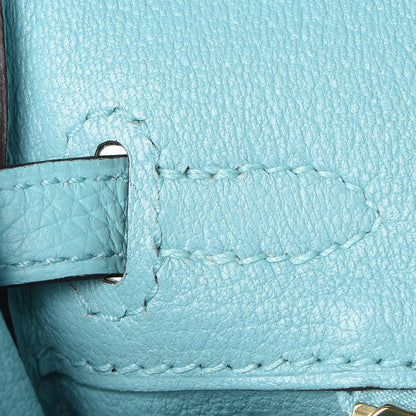Hermes Togo Birkin 25 Bleu Atoll 26 of 33