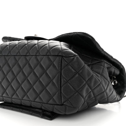 Chanel Calfskin Quilted Small XXL Travel Flap Bag Black 9 of 9