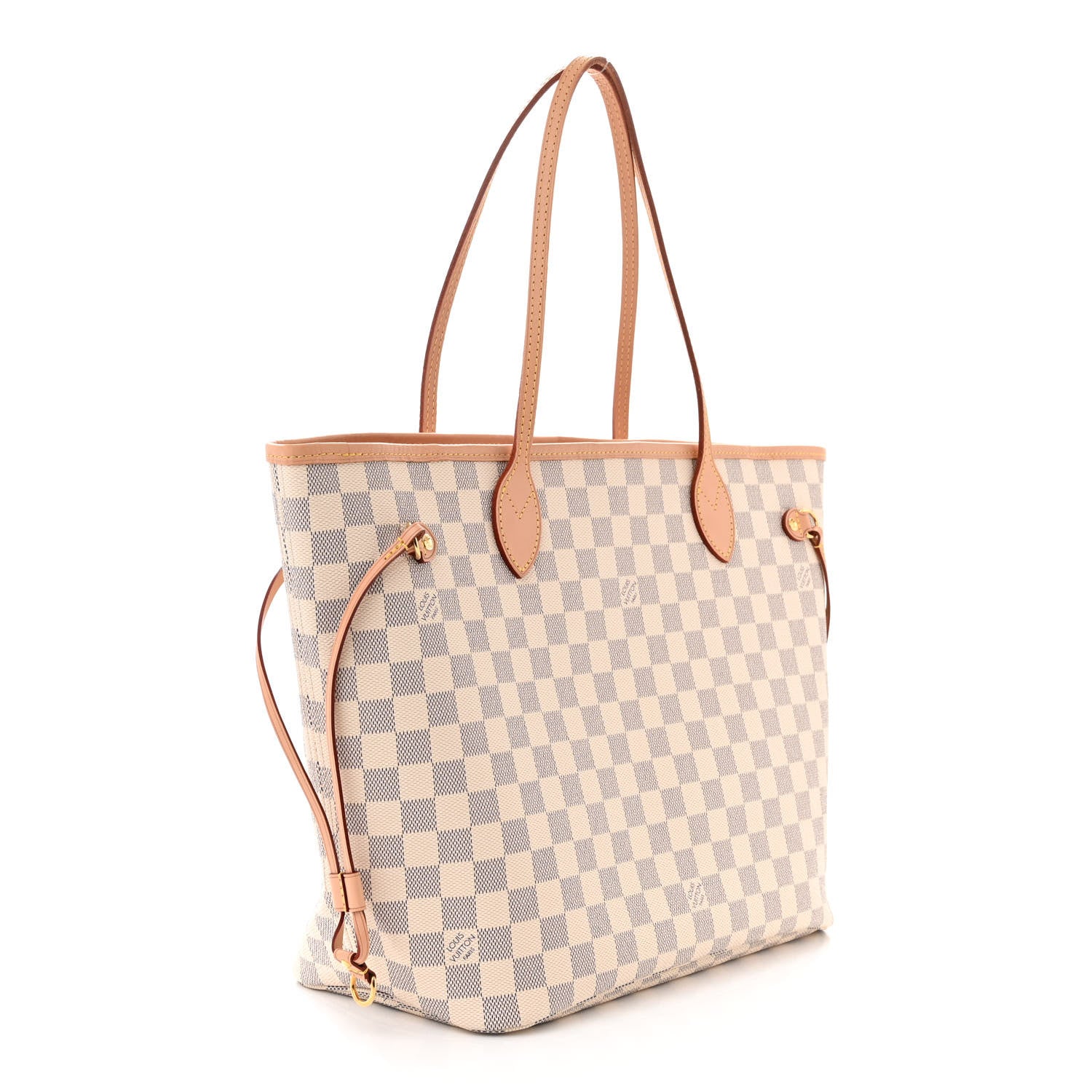 Louis Vuitton Damier Azur Neo Neverfull MM Rose Ballerine 3 of 10