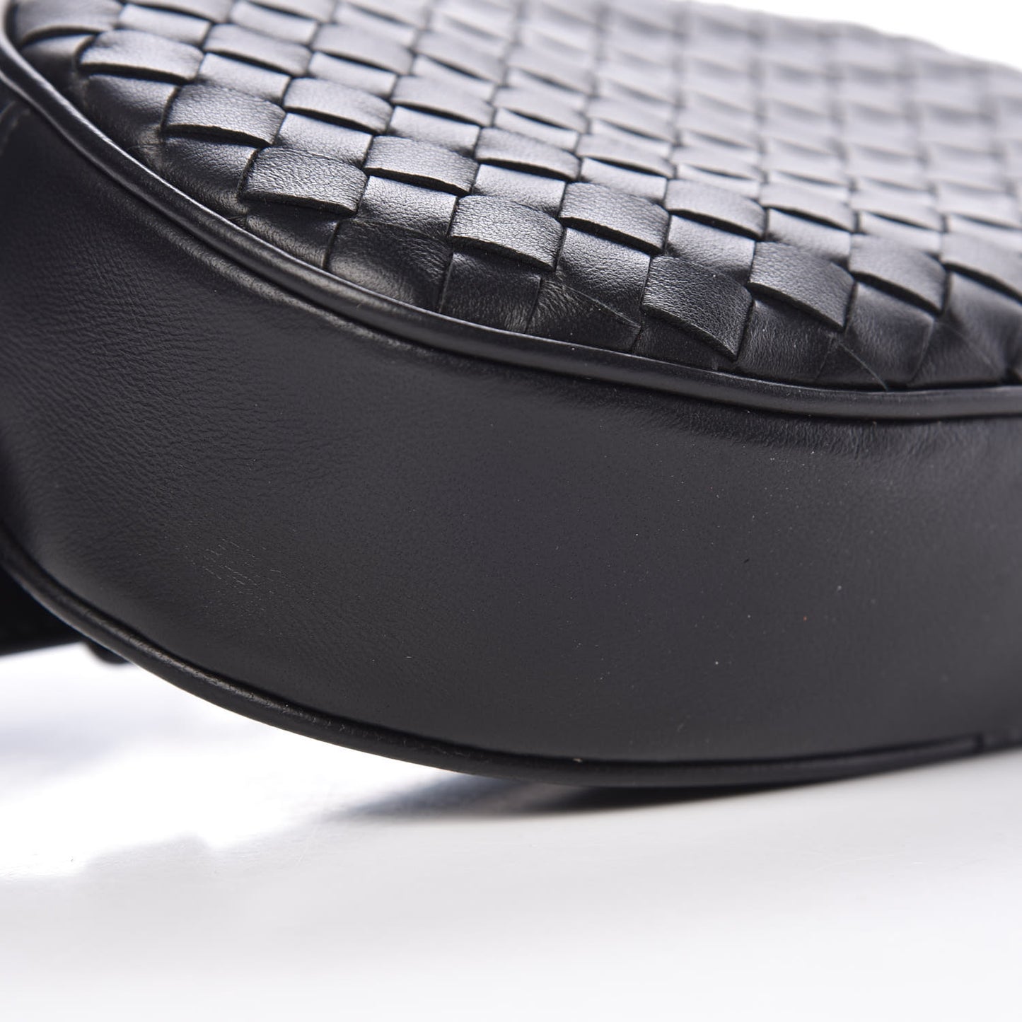 Nappa Intrecciato Belt Bag Black