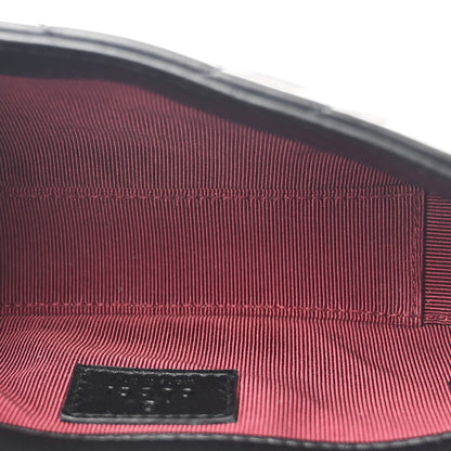 Gucci Lambskin Matelasse Mini GG Marmont Shoulder Bag Black 5 of 11