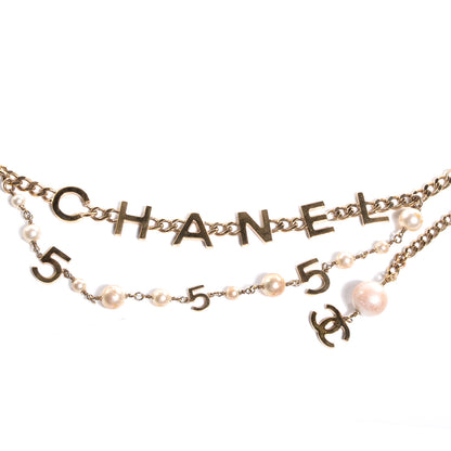 Chanel Pearl N°5 Chain Link CC Belt Gold 3 of 5