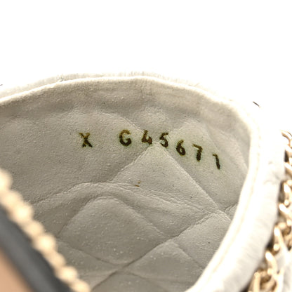 Chanel Lambskin Quilted Chain CC Sandals 38 White 9 of 10