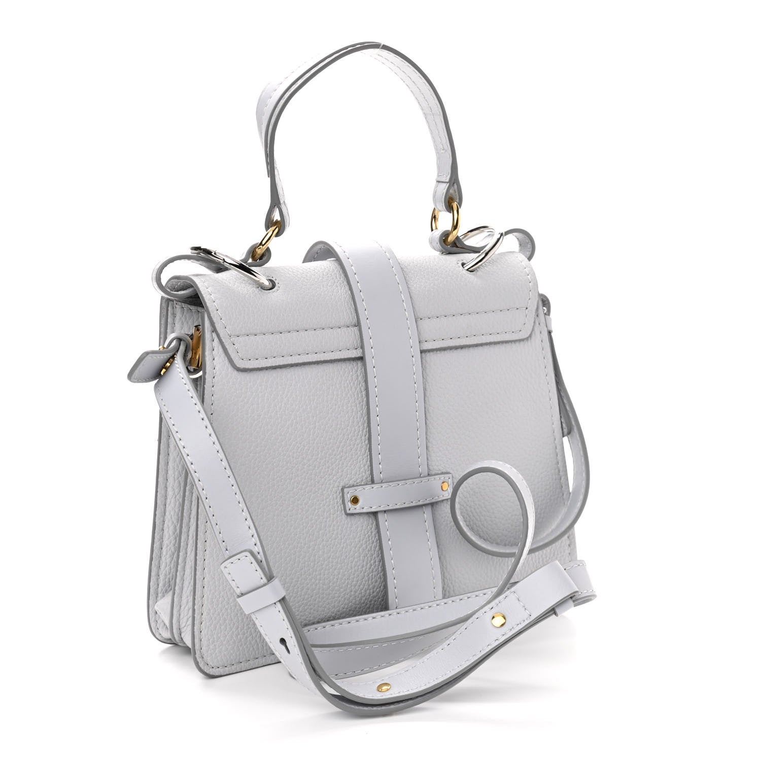 Chloe Grained Calfskin Small Aby Day Shoulder Bag Light Cloud 3 of 10