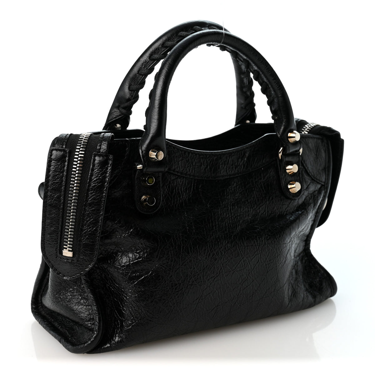 Balenciaga Agneau Classic Silver Hardware Mini City Black 4 of 10