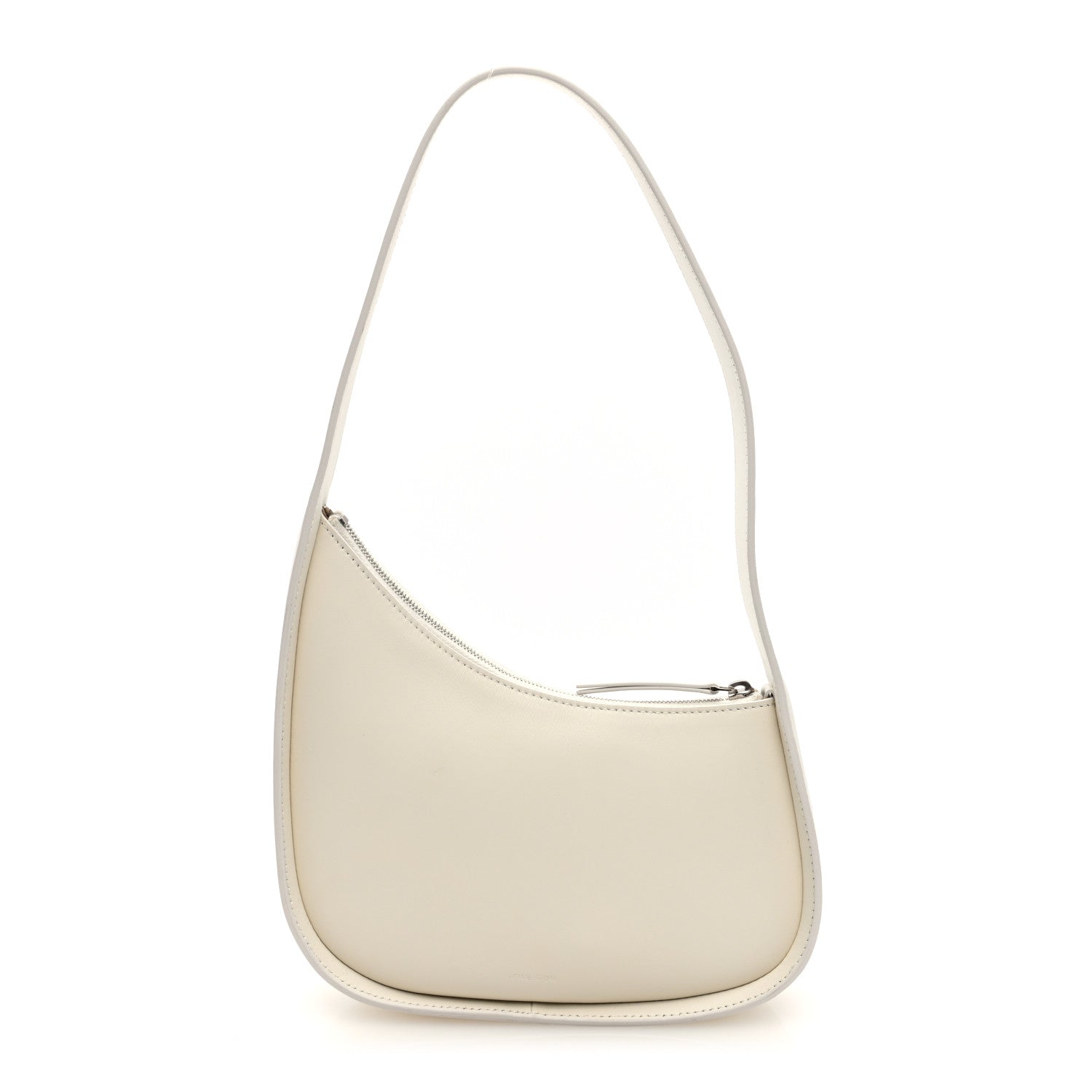 The Row Smooth Calfskin Half Moon Shoulder Bag New Ivory 1 of 9