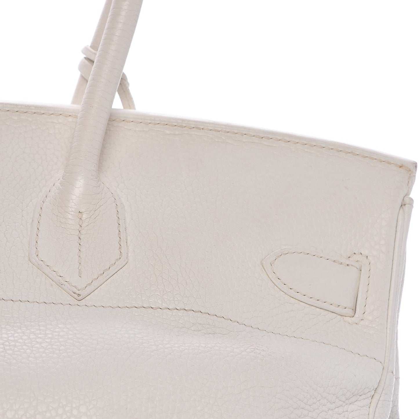Taurillon Clemence JPG Birkin 42 White