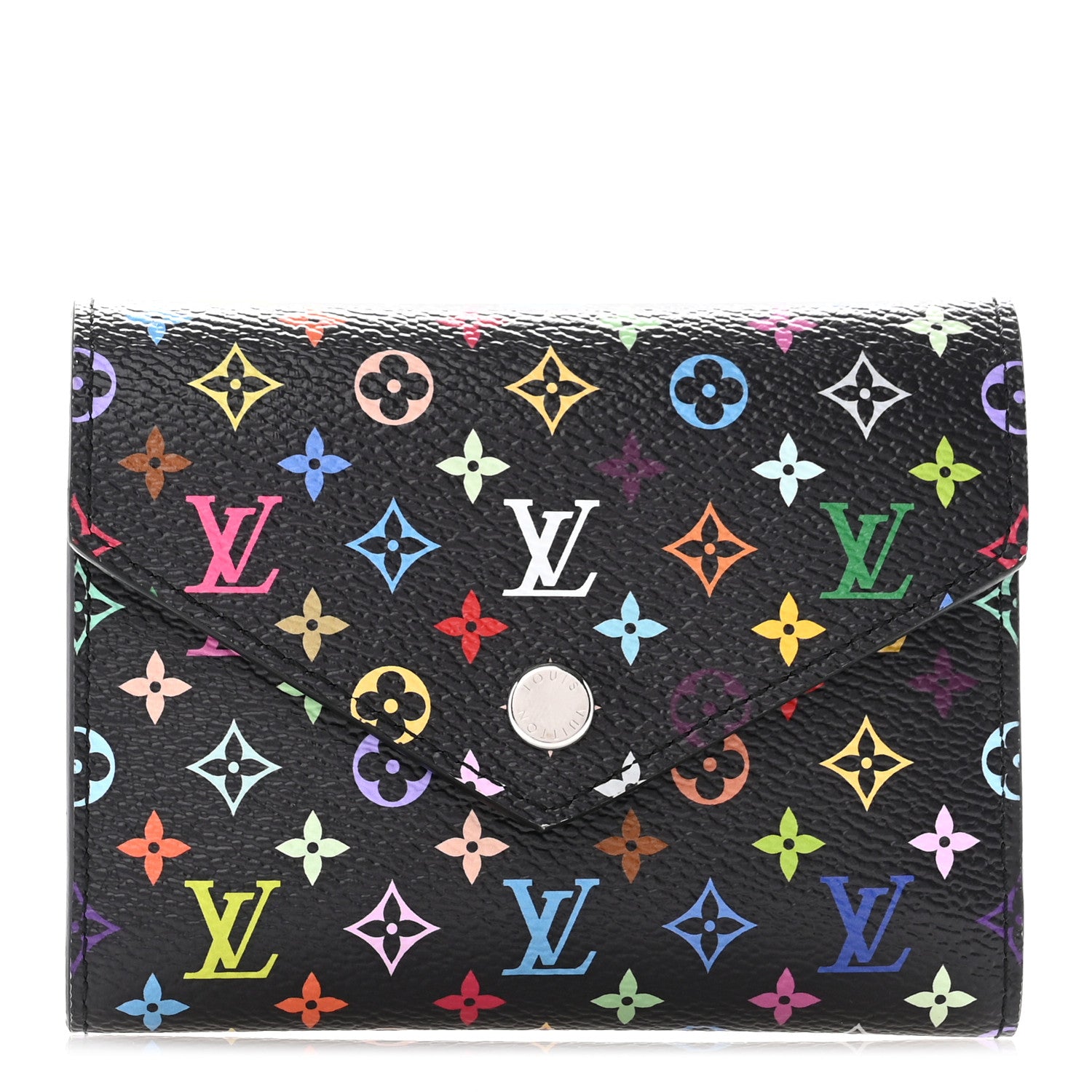 Louis Vuitton LV x TM Monogram Multicolor Victorine Wallet Black 1 of 9
