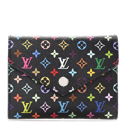 Louis Vuitton LV x TM Monogram Multicolor Victorine Wallet Black 1 of 9