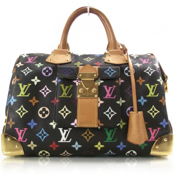 Louis Vuitton Monogram Multicolor Speedy 30 Black 1 of 9