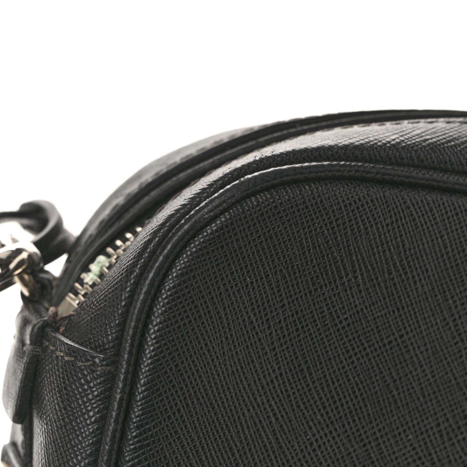 Prada Saffiano Buckle Camera Bag Black 14 of 16