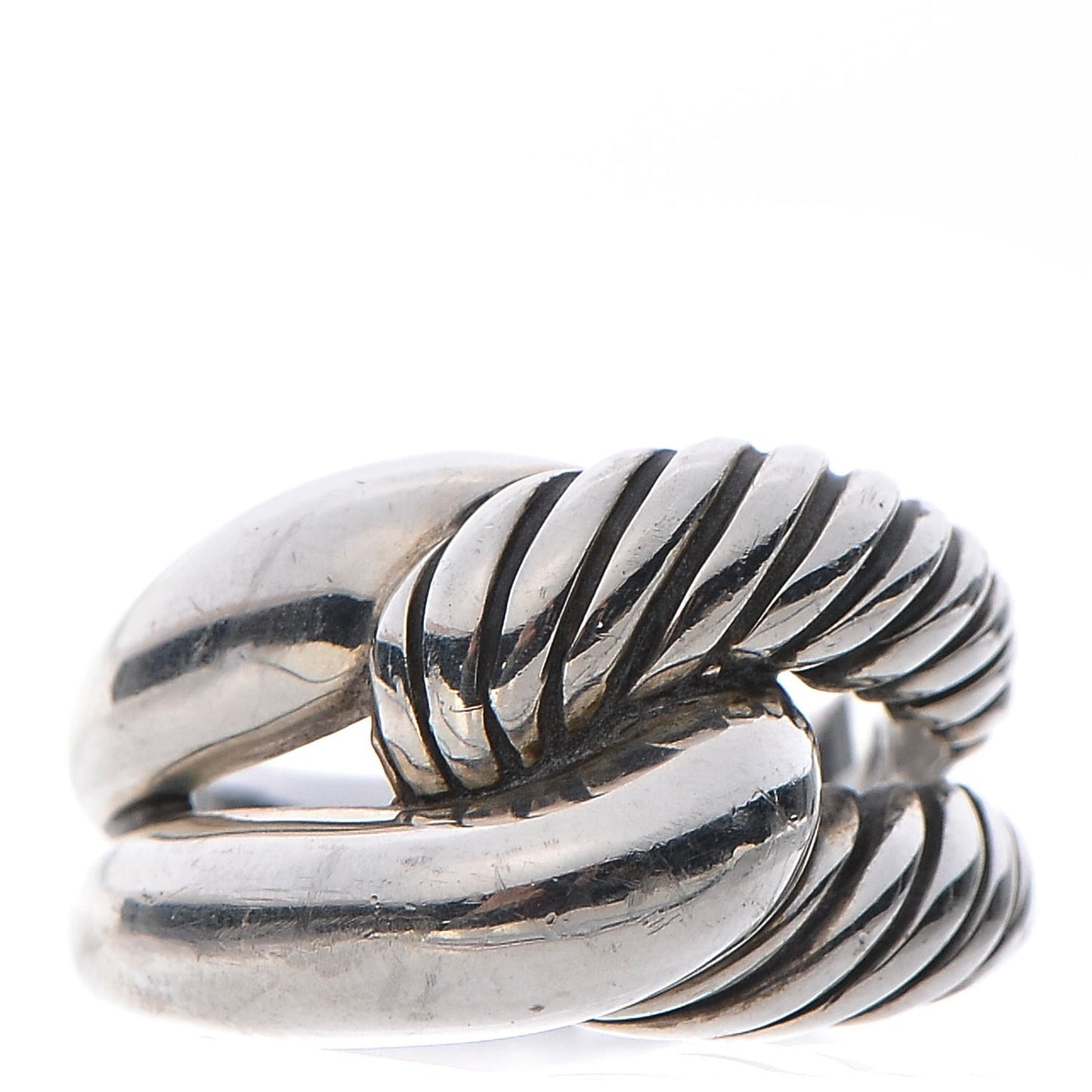 Sterling Silver Single Loop Labyrinth Ring 58 8.5