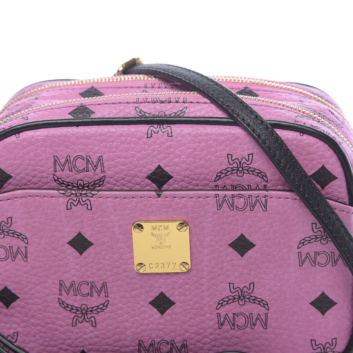 MCM Visetos Mini Camera Crossbody Bag Pink 10 of 10