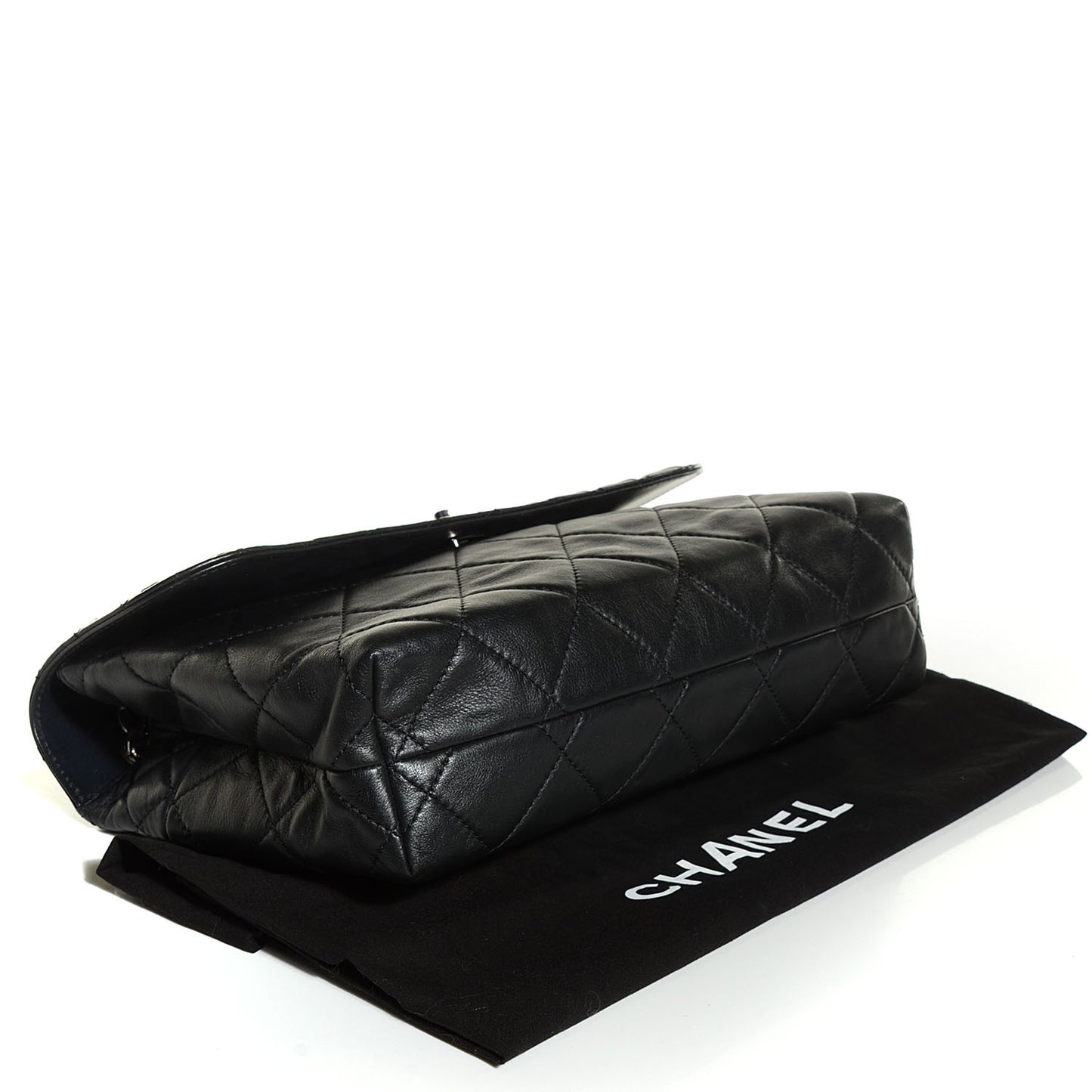 Calfskin Quilted In the Business Flap Bag Black