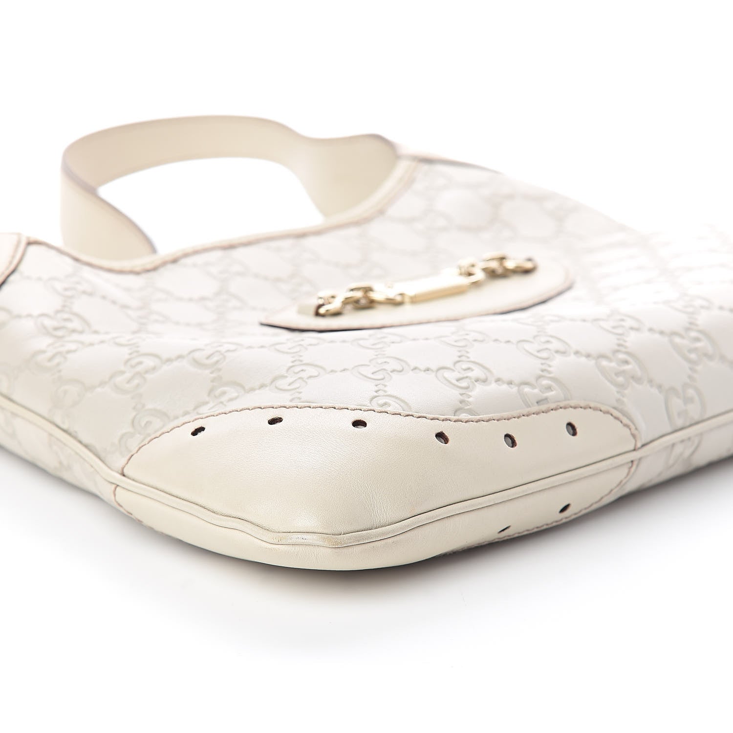 Gucci Guccissima Punch Hobo Off White 8 of 12