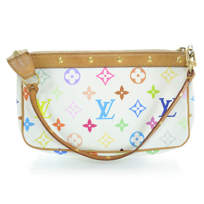 Louis Vuitton Monogram Multicolor Pochette Accessories White 3 of 8
