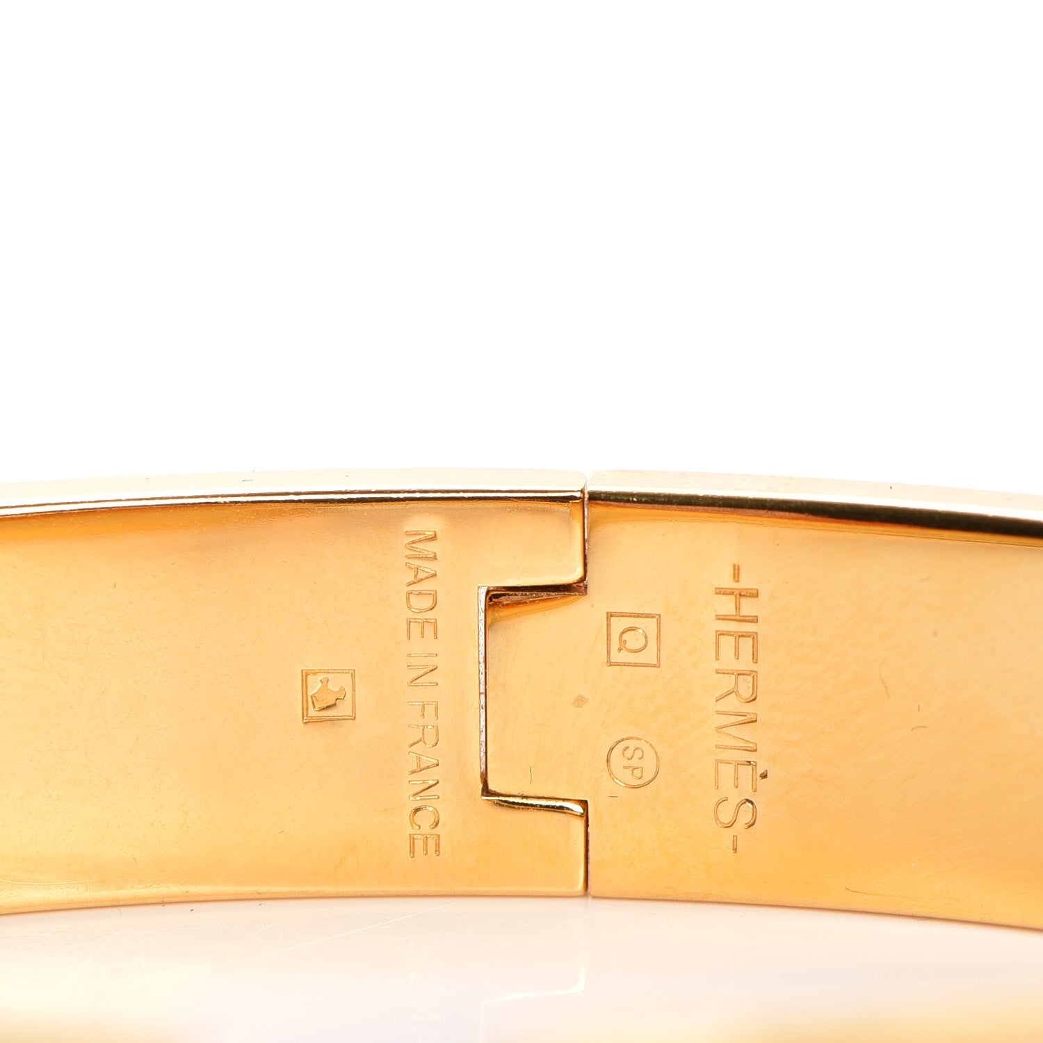Hermes Enamel Narrow Clic Clac H Bracelet GM Rose Dragee 4 of 5