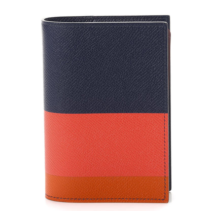 Hermes Epsom Simple Casaque Agenda Cover Bleu Saphir Rose Jaipur Feu 1 of 7