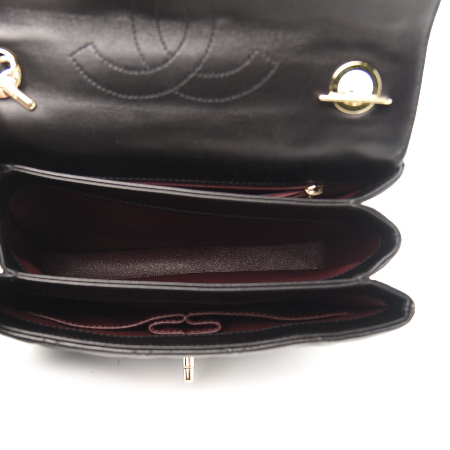 Chanel Lambskin Quilted Small Trendy CC Dual Handle Flap Bag Black 5 of 10