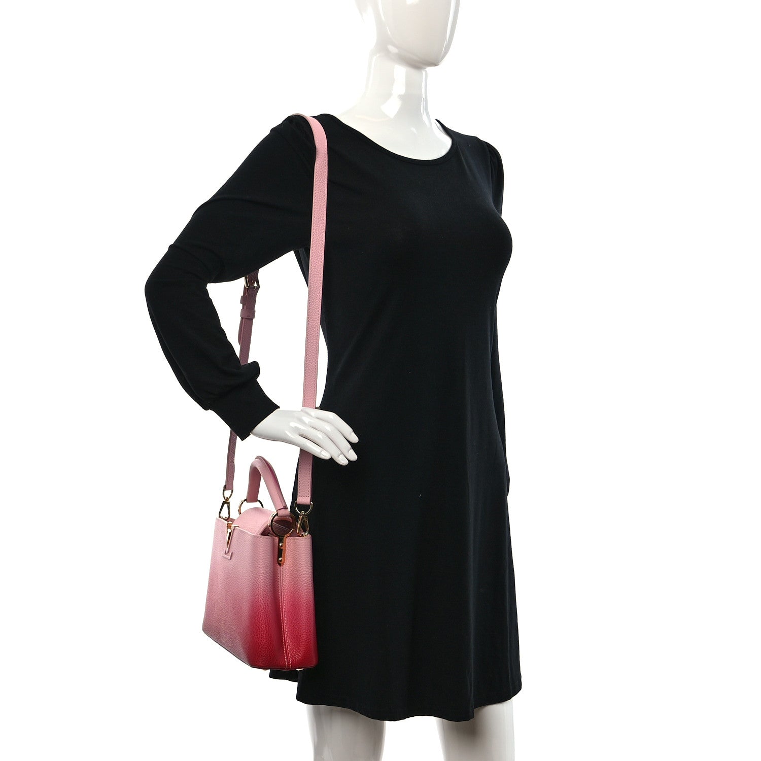 Louis Vuitton Taurillon Gradient Capucines BB Pink 3 of 9