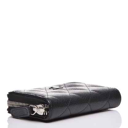 Chanel Caviar Quilted Zip Coin Purse Black 4 of 8