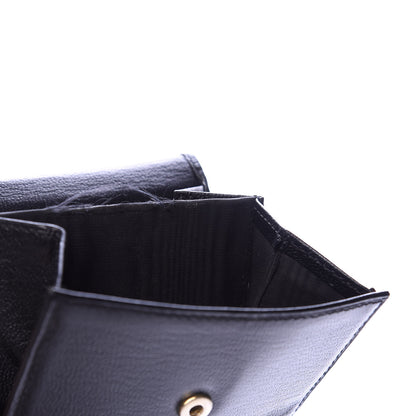 Chanel Goatskin Compact Double Sided Wallet Black 8 of 10