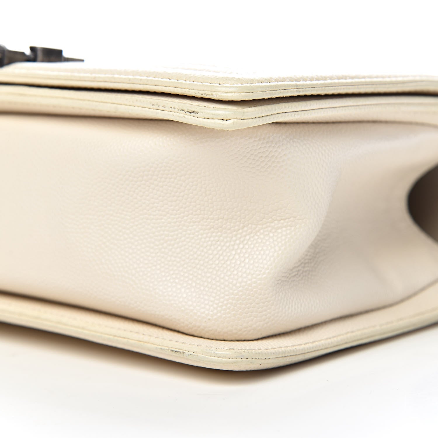 Chanel Caviar Quilted Medium Boy Flap Ivory 9 of 10