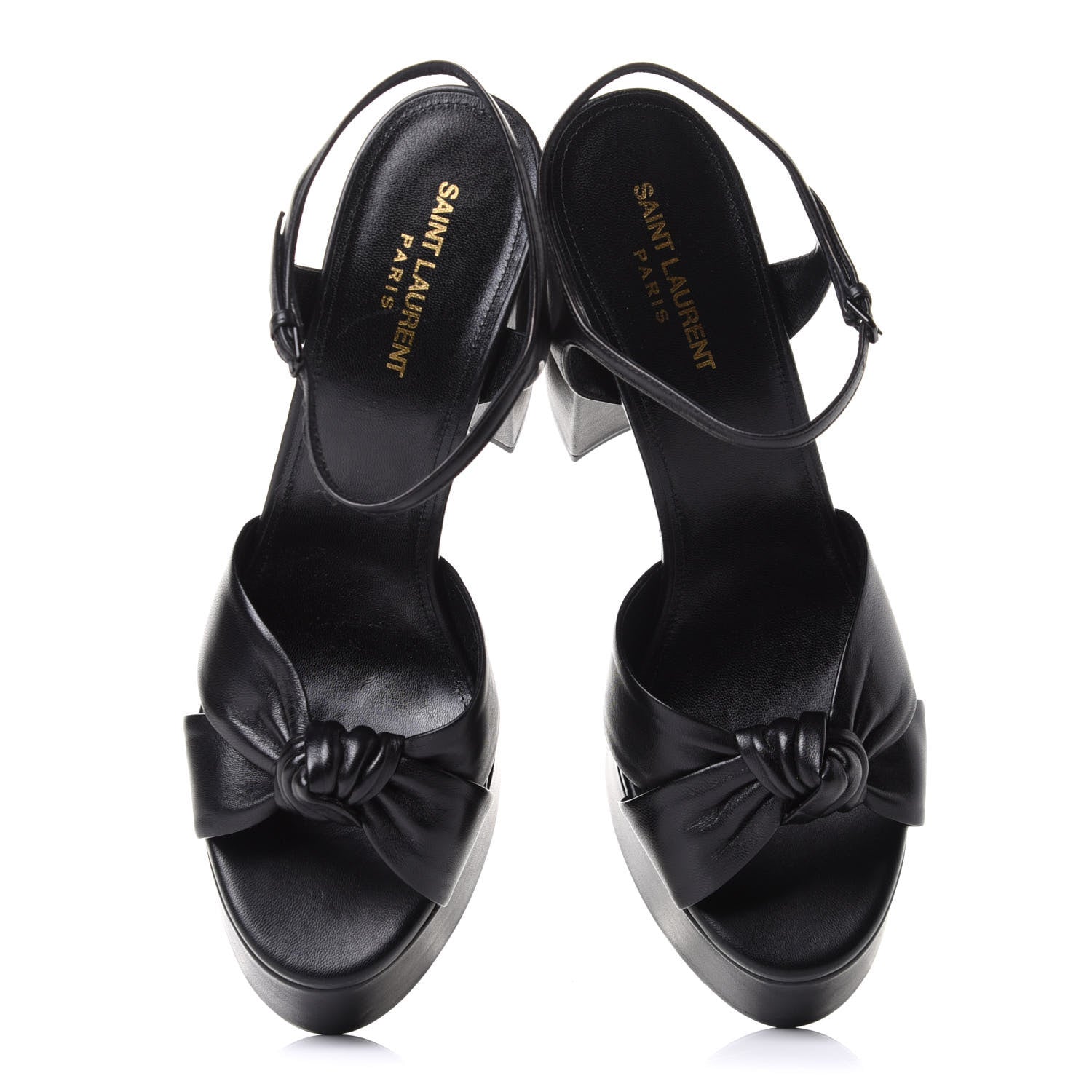 Saint Laurent Vendome Bianca 85 Platform Sandals 41 Black 5 of 10