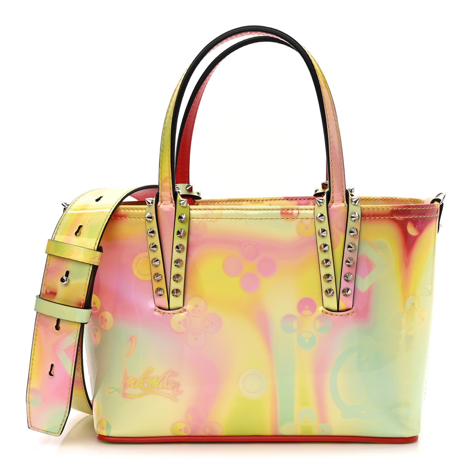 Christian Louboutin Patent Calfskin Loubinthesky Small Cabata Tote Multicolor 1 of 10