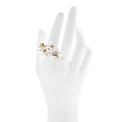 Tiffany Sterling Silver 18K Yellow Gold Return to Tiffany Love Bugs Ring 54 7 2 of 5